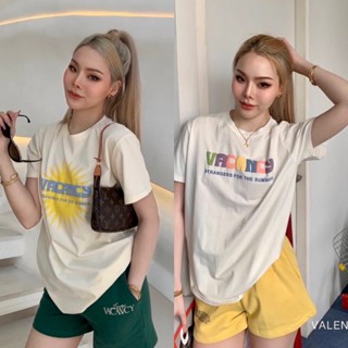 VACANCY T-SHIRT | เสื้อยืดผ้าคอตตอนพิมพ์ลาย VACANCY