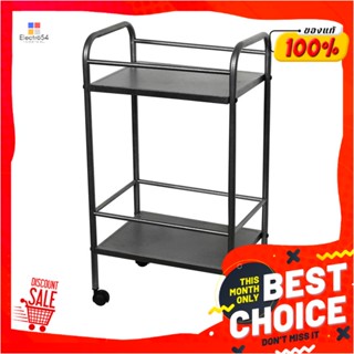 2-TIER ชั้นวางของ 2 ชั้น มีล้อ ME LIVING BAR 44x31x81 ซม. สีเมทัลลิค2-TIER UTILITY CART ME LIVING BAR 44X31X81CM METALL