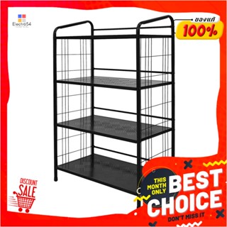 4-TIER ชั้นวางของ 4 ชั้น ME LIVING RACK 75x41x124 ซม. สีดำ4-TIER SHELVING UNIT ME LIVING RACK 75X41X124CM BLACK