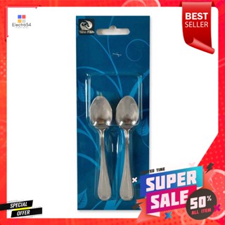 ทวินฟิช#DOTx 6ช้อนชาลายจุดแพ็คคันTwin FishTeaSpoon #DOTx Pcs 6