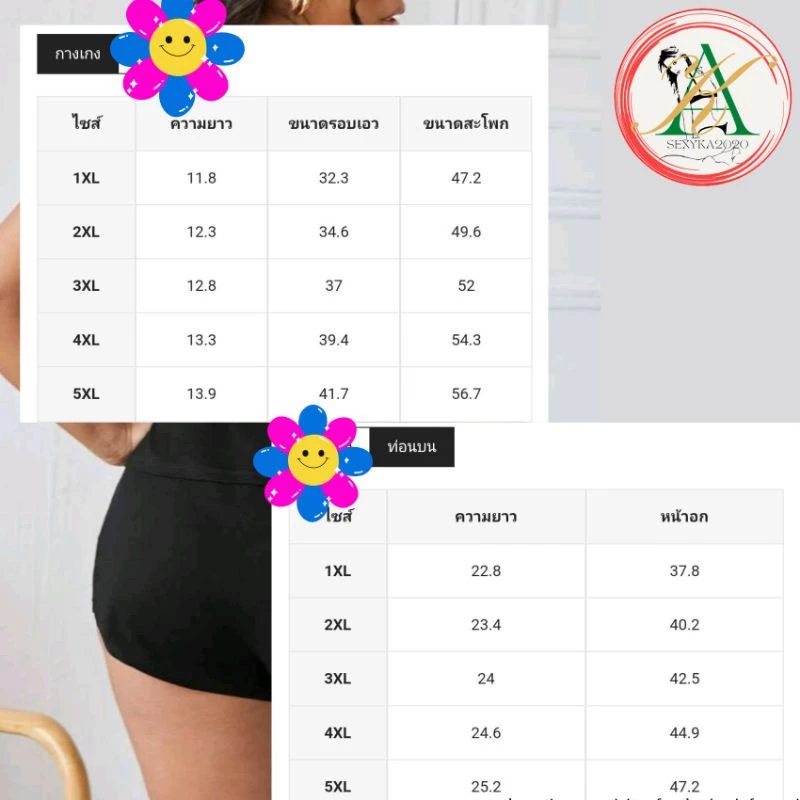 Plus Size ชุดนอนสาวอวบ ชุดนอนไซส์ใหญ่ ชุดนอนไม่ได้นอนสาวอวบ เซ็ตชุดนอน 1XL-5XL ไม่ระบุรายการสินค้า thumbnail 6