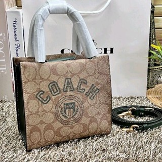 COACH MINI CALLY CROSSBODY IN SIGNATURE CANVAS WITH VARSITY MOTIF