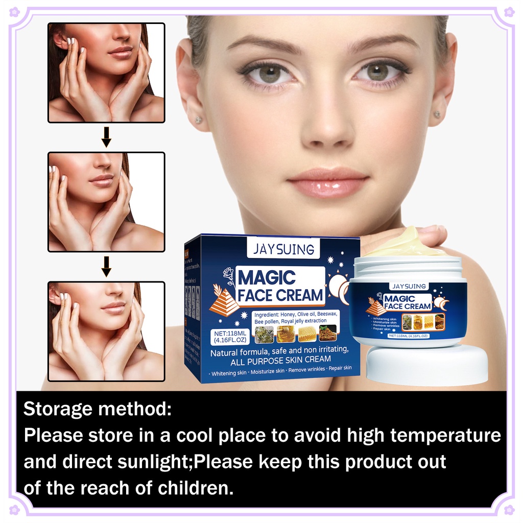 Jaysuing ครีมคอลลาเจนบํารุงผิวหน้า ให้ความชุ่มชื้น ต่อต้านริ้วรอย 118