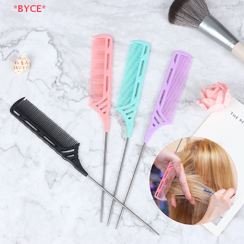 Byce> หวีหางหนู แบบยาว ปลายแหลม สําหรับถักเปีย แบ่งผม สําหรับผู้หญิง