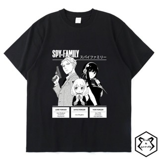 เสื้อยืดแขนสั้น พิมพ์ลายการ์ตูนอนิเมะ Spy X Family Manga Anya Forger Yor Forger Loid Forger สไตล์ฮาราจูกุ โอเวอร์ไซ_03