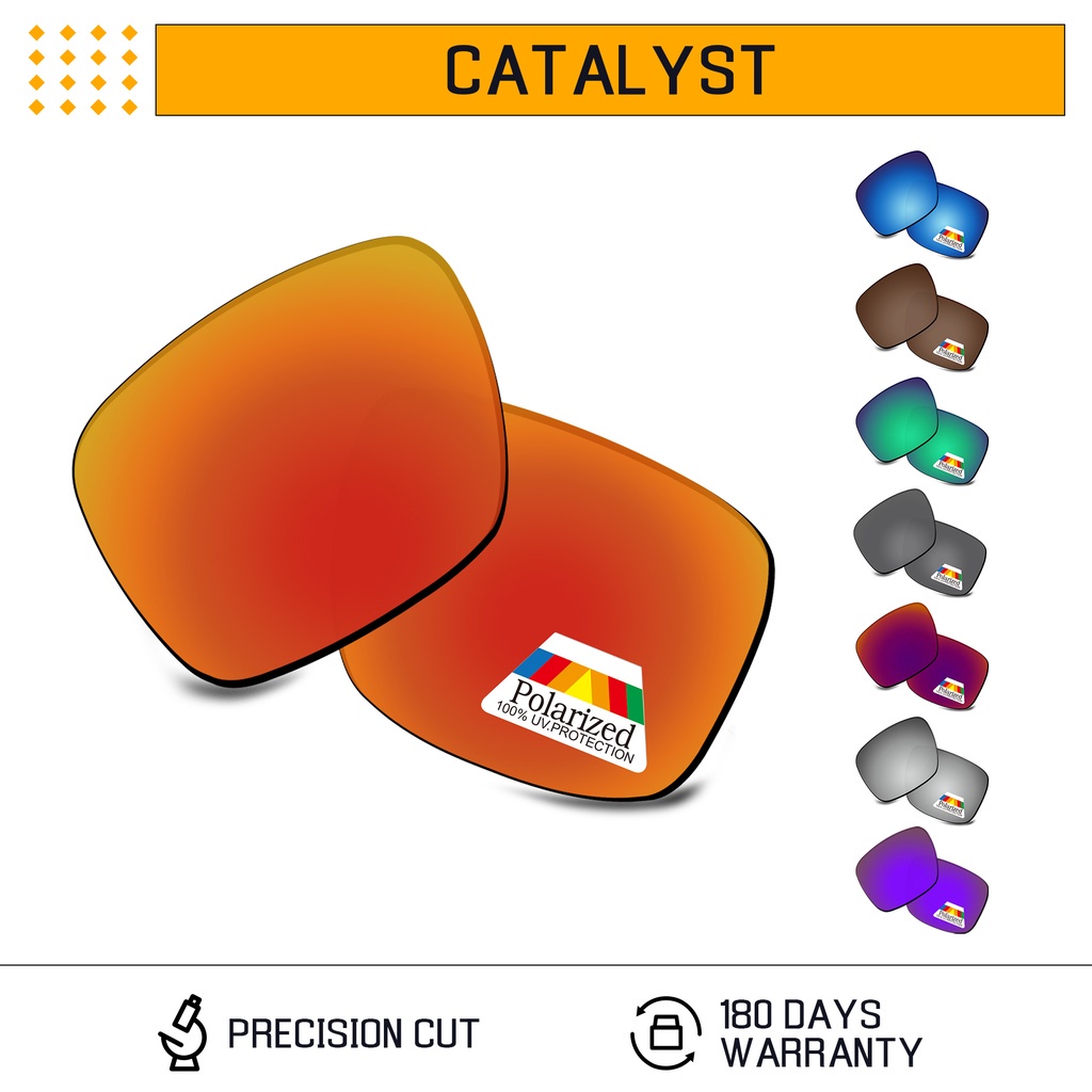 เลนส์ทดแทนโพลาไรซ์ Bwake สำหรับกรอบแว่นตากันแดด Oakley Catalyst OO9272 - หลายตัวเลือก