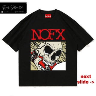 Kaos BAND NOFX PUNK MERCH UNOFFICIAL เสื้อยืด ลายแร็ป VINTAGE ขนาดใหญ่ สีดํา วงดนตรีบาจู