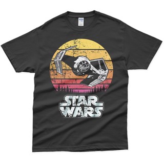 Ready Stock Top Quality Movie Shirt Custom Print Streetwear Star Wars Tie Fighter Black Tshirt Design_04