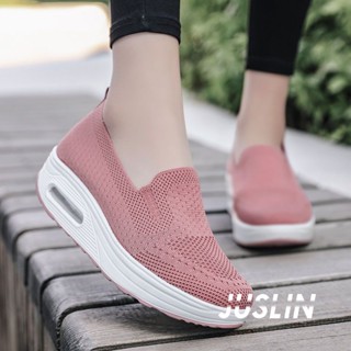 JUSLIN  รองเท้าผ้าใบผู้หญิง รองเท้าผ้าใบ อ่อนนุ่ม สไตล์เกาหลีฮ แฟชั่น สะดวกสบาย สุขภาพดี สไตล์เกาหลี Trendy สวย Korean Style MG220933 37Z230910