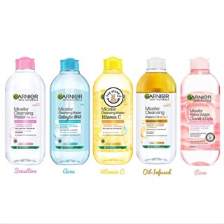 Garnier Micellar Cleansing Water 400 ml. การ์นิเย่ไมเซล่าคลีนซิ่งวอเตอร์ 400 มล.