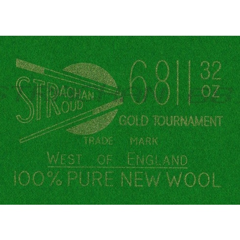 ผ้าสักหลาดสนุกเกอร์ Strachan 6811 ผ้าคิวคู่ ทัวร์นาเมนต์ 32oz ขนาด 10ft, 12ft Snooker Table Cloth