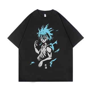 เสื้อยืด ขนาดใหญ่ พิมพ์ลาย Psycho Crucify Killua Zoldyck | สีดํา | เสื้อฮันเตอร์ x ฮันเตอร์ | เสื้อยืด ขนาดใหญ่ | ส_02