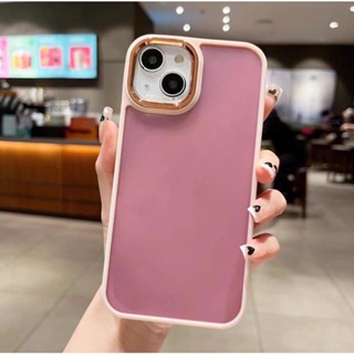 เคสTPU เคสหลังด้านกล้องขอบสี ใช้สำหรับ Oppo A17 A17K A77S A57 A77 Reno8Z Reno7Z A16 A16K A15 A15S A54 A53 เคสกันกระแทก