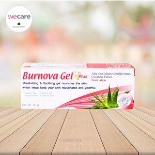 Burnova gel plus snow algae extract เบอร์โนวา เจล พลัส สโนว์ แอลจี้ 25 กรัม