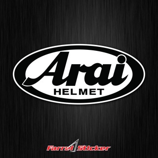 สติกเกอร์ติดหมวกกันน็อค RX ทรง 7r75 PSC - Arai Putih