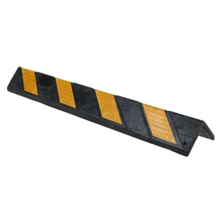 RUBBER ยางกันชนขอบเสา YAMADA 80X10X1 CM สีเหลือง/สีดำRUBBER CORNER GUARD YAMADA 80X10X1CM YELLOW/BLACK