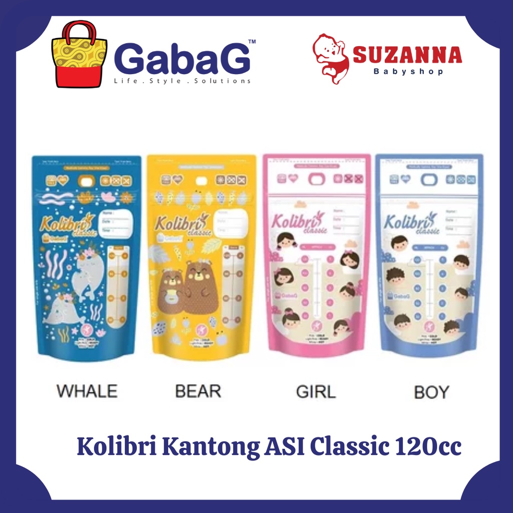 Gabag Hummingbird Classic Breast Milk Bag 120cc