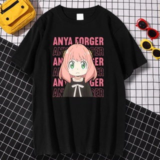 เสื้อยืดแขนสั้น พิมพ์ลาย Anya Forger Spy X Family Art สไตล์ฮาราจูกุ สําหรับผู้ชาย_05