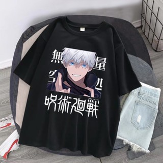 【GTER】เสื้อยืดแขนสั้นพิมพ์ลาย Jujutsu Kaisen Yuji Itadori แฟชั่น Unisexสไตล์สตรีท ลำลอง อนิเมะ แขนสั้น_02