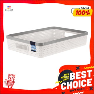 RECTANGULAR ตะกร้าผ้าเหลี่ยม DKW IN SPACE HH-1093(M) ขาวRECTANGULAR BASKET DKW IN SPACE HH-1093(M) WHITE