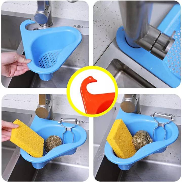 🥗พร้อมส่ง🥗 ตะกร้ากรองเศษอาหาร ตะแกรงกรองเศษอาหาร ที่กรองเศษอาหาร ตะกร้าล้างผัก #A-0034 - รูปที่ 5