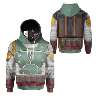 ชุดเสื้อกันหนาว ลาย Dacron Boba Fett Book Mandalorian Bo Buffett