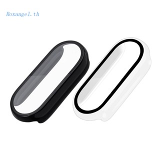 Rox ตัวป้องกัน สําหรับเคส สําหรับ Mi band 7 PC เคสกรอบ + กระจกกันรอยหน้าจอ