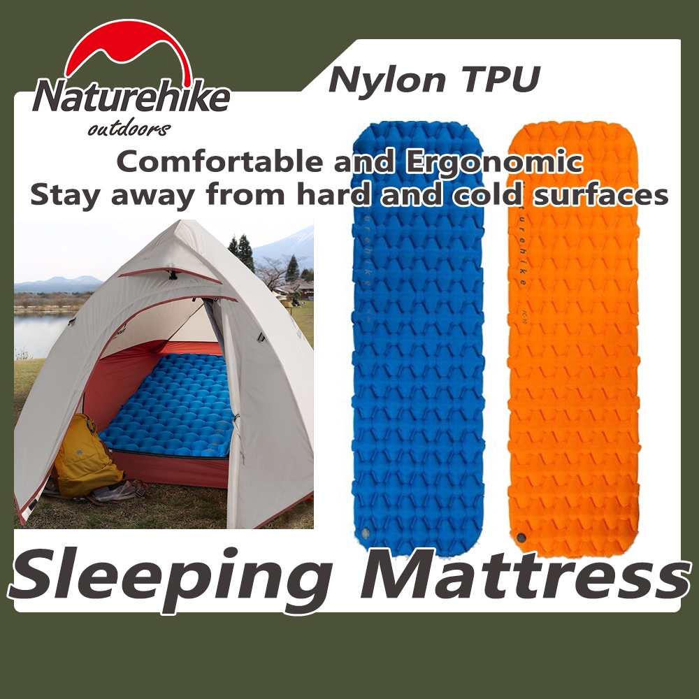 Naturehike Nylon TPU Sleeping Pad Lightweight Moistureproof Air Mattress Portable Inflatable Bed Mat