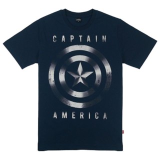 เสื้อยืดมาร์เวล MARVEL-9234-NV Captain America สีกรม_02