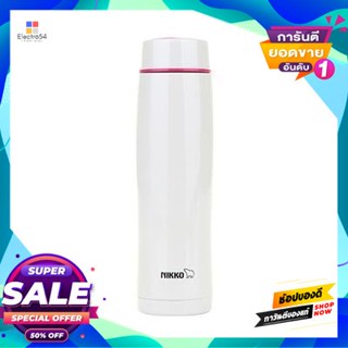 Flask กระบอกน้ำสูญญากาศ 0.3 ลิตร Nikko รุ่น Tw-Msb30(Wp) สีขาวvacuum Flask 0.3 Liter Nikko Model Tw-Msb30(Wp) White