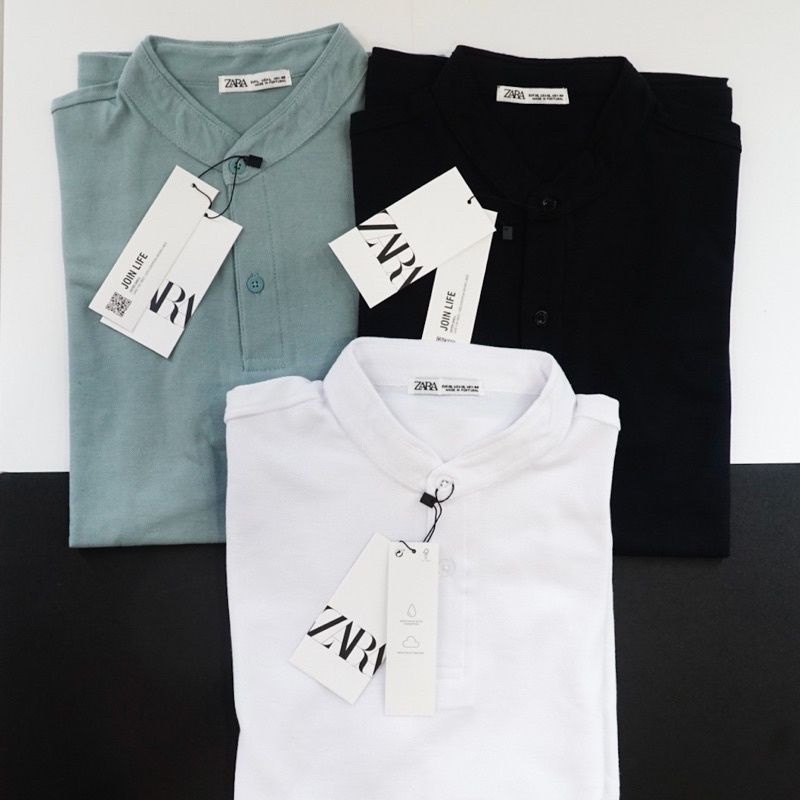 ZARA SHANGHAI MAN POLOSHIRT + ฟรีถุงกระดาษ ZARA