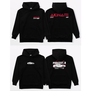 [ ของแท้ ] เสื้อกันหนาว ฮู้ดดี้ CARNIVAL x Initial D "First Stage" Collection Hoodie  สีดำ ของใหม่ พร้อมส่ง !!!