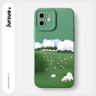 JURSUE เคสไอโฟน เคสซิลิโคนนุ่มกันกระแทกการ์ตูนน่ารักตลก เคสโทรศัพท์ Compatible for iPhone 14 13 12 11 Pro Max SE 2020 X XR XS 8 7 6 6S Plus พลัส Y2826