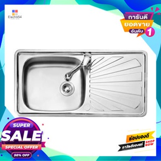 Sink, อ่างล้างจานฝัง 1 หลุม 1 ที่พัก Mester รุ่น Dl100-Nc ขนาด 100 ซม. สีสเตนเลสembedded Sink, 1 Hole, 1 Accommodation,