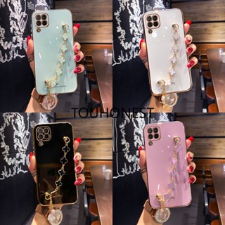 เคส Samsung Galaxy S22 Plus เคส Samsung M31 เคส Samsung M42 เคส Samsung A42 เคส Samsung J5 Pro Case Samsung J7 Prime Case Samsung S22 Ultra Soft Cute Clover Grass Pendant Phone Case โทรศัพท์มือถือ แบบนิ่ม ลายใบหญ้าสี่แฉก สําหรับ