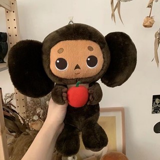 30CM น่ารัก Cheburashka Plush ของเล่น Big Eyes ลิงเสื้อผ้าตุ๊กตานุ่มรัสเซียอะนิเมะเด็กทารก Sleep Appease ตุ๊กตาของเล่นสำหรับเ