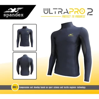 Spandex เสื้อรัดกล้ามเนื้อแขนยาวคอเต่า กันUV มีตาข่ายระบายอากศตรงรักแร้ กระชับ Ultrapro2 CM102