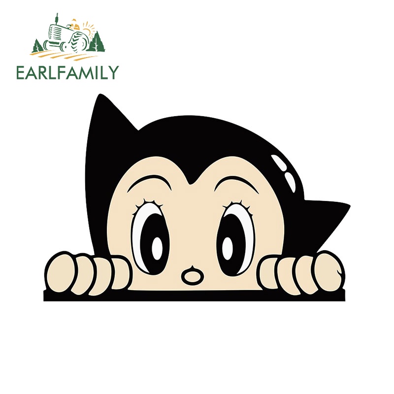 Earlfamily สติกเกอร์ไวนิล ลายการ์ตูน One PIECE Peeker กันน้ํา สําหรับติดตกแต่งรถยนต์ รถจักรยานยนต์ 13 ซม.