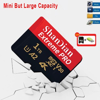 การ์ดหน่วยความจํา Micro SD ความเร็วสูง 1TB Mini Card 256GB 512GB TF Flash Card Extrem Pro สําหรับสมาร์ทโฟน กล้อง พร้อมอะแดปเตอร์