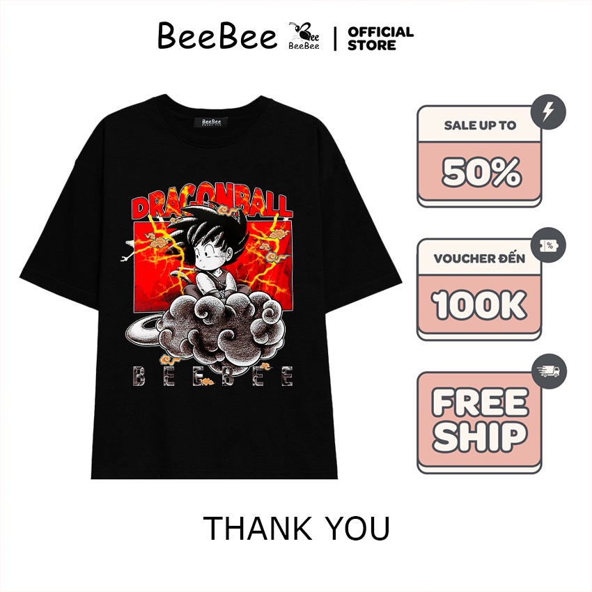 BEEHAPPY เสื้อยืด Unisex Cotton 100% GOKU -GK001