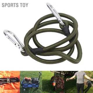 Sports Toy สายบันจี้จัม 120 ซม. พร้อมตะขอสายรัดสำหรับงานหนักสายยางยืดหยุ่นสำหรับการตกปลาในแคมป์