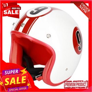 Helmet หมวกกันน็อค DIFF รุ่น MEJ 94079 สีขาว - แดงDIFF Helmet Model MEJ 94079 White - Red