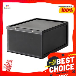 SHOE กล่องรองเท้า STACKO MAGNETIC LOCK 28x37x18.3 ซม. สีดำSHOE BOX STACKO MAGNETIC LOCK 28X37X18.3CM BLACK