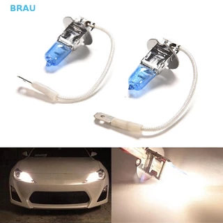 Br หลอดไฟตัดหมอก H3 100W LED 12V AU สีขาว สําหรับรถยนต์ 2 ชิ้น