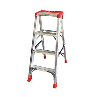 ALUMINUM บันไดอะลูมิเนียม มีถาด SANKI LD-SM04 4 ขั้นALUMINUM LADDER WITH TRAY SANKI LD-SM04 4-STEP