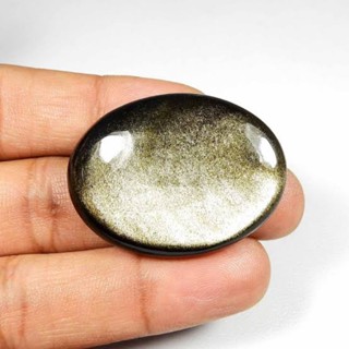 1 pc Natural Golden Obsidian 2-3 cm Polished Cabochon Stone / Top High Quality Stone / Jewelry Stone Healing Chakra