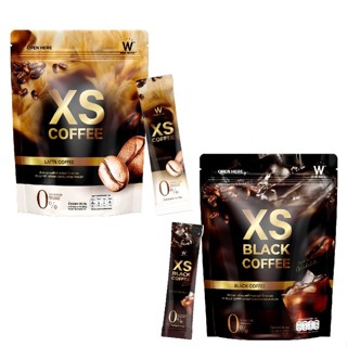 winkwhite XS COFFEE วิงค์ไวท์ LATTE COFFEE &amp; BLACK COFFEE | กาแฟดำ ลาเต้ 1 ห่อ 10 ซอง