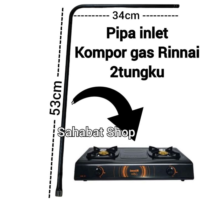 2-BURNER INLET IRON PIPE HOSE สําหรับ RINNAI 2TK GAS STOVE