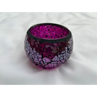 Candle Holder เชิงเทียนแก้วโมเสค