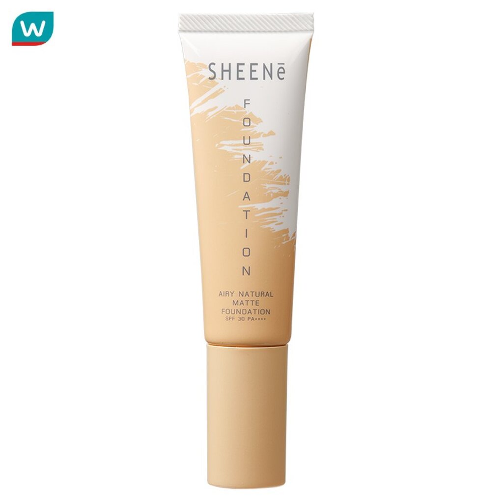 Sheene ชีนเน่ แอรี่ เนเชอรัล แมท ฟาวเดชั่น SPF30 PA++++ 30ก. C1 ไอวอรี่